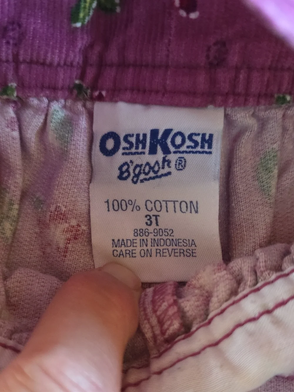 OshKosh B'gosh Floral Overalls 3T 100% Cotton